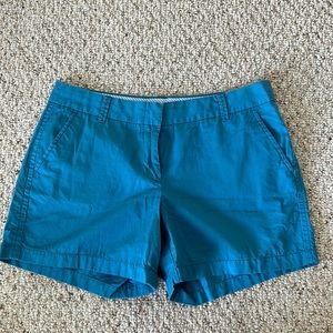 Teal chino shorts